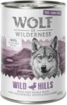 Wolf of Wilderness 24x400g Wolf of Wilderness Free-Range Meat Wild Hills szabad tartású kacsa nedves kutyatáp