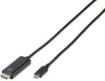 Vivanco Кабел Vivanco - 45512, USB-C/HDMI, 1.5m, черен (45512)