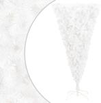 vidaXL Brad de Crăciun artificial inversat, cu suport, alb, 240 cm (344669)