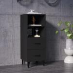 vidaXL Servantă, negru, 34, 5x34x90 cm, lemn compozit (812367) Comoda