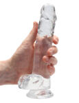 RealRock Realistic Dildo with Balls 8" 19 cm Transparent Dildo