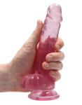 RealRock Realistic Dildo with Balls 7" 17 cm Pink Dildo