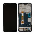  Oppo Reno4 Z/A92S Előlap Keret+LCD Kijelző+Érintőpanel, Fekete (57983112214) Service Pack