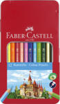 Faber-Castell Creioane colorate in cutie de metal FABER-CASTELL FC115801, 12 culori (FC115801)