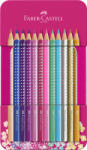Faber-Castell Set cadou 12 creioane colorate Faber-Castell FC201737, Sparkle (FC201737)