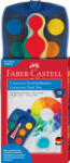 Faber-Castell Acuarele Connector Faber-Castell FC125001, 12 culori, Exterior albastru (FC125001)
