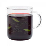 trendglas JENA OFFICE hőálló üveg csésze - LEAVES - zöld mintás 400 ml