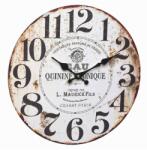 TFA Ceas analog de perete Quinine Tonique, MDF, 33 cm, design Vintage (60.3045.10)
