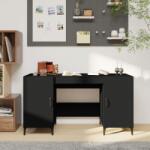 vidaXL Birou, negru, 140x50x75 cm, lemn compozit (812772)