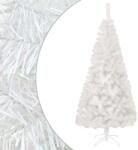 vidaXL Brad de Crăciun artificial cu vârfuri irizate, alb, 210 cm, PVC (344636)