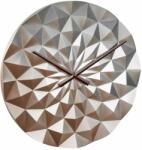 TFA Ceas geometric de precizie, analog, de perete, creat de designer, model DIAMOND, roz auriu metalic, TFA 60.3063. 51 (MCABI-60.3063.51)