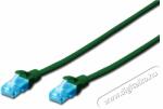 ASSMANN CAT5e U/UTP PVC 3m zöld patch kábel - digitalko