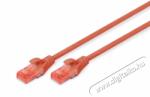 ASSMANN CAT6 U/UTP LSZH 0, 5m piros patch kábel