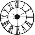 Casa Chic Queensway 80 ceas de perete, cadru metalic, silentios, Ø 76 cm (ANTIC-CLOCK-80-BLK) (ANTIC-CLOCK-80-BLK) - electronic-star