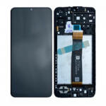 Samsung A136 Galaxy A13 5G Előlap Keret+LCD Kijelző+Érintőpanel, Fekete, Black (GH82-29077A, GH82-29078A) Service Pack
