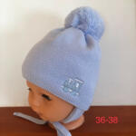  Minimanó téli kötött sapka (36-38) - kék mozdony