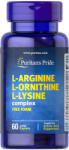 Puritan's Pride L-Arginin, L-lizin és L-ornitin Kombinált Formula (60 Kapszula)