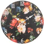 Clayre & Eef Fa falióra 34x4cm, virágos - szep-otthon - 8 720 Ft