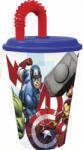 Stor Bosszúállók Heroic Squad szívószálas pohár, műanyag 430 ml STF57730