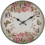  Ceas de perete MDF Pink Flowers 34 cm (3-20-773-0371)