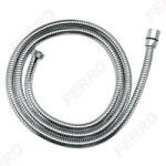 FERRO Polonia Furtun flexibil dus conic, metalic dublu spiralat 150 cm, crom (W47)