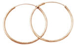 Beneto Cercei bronz model cu inele din argint AGUC1240/N-ROSE 4, 5 cm