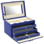 Friedrich Lederwaren Casetă de bijuterii albastră Jolie 23256-50