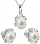 Evolution Group Set de argint de lux cu perle autentice Pavon 29017.1
