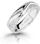 Modesi Inel de argint la modă cu zircons M16026 58 mm