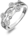 Hot Diamonds Inel de argint de lux cu topaz și diamant Willow DR207 56 mm