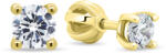 Brilio Cercei mici din aur galben cu zirconi EA180YAU