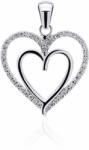 Brilio Silver Pandantiv fermecător inimă din argint cu zirconii PT13W