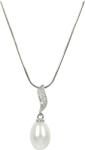 JwL Luxury Pearls Colier din argint cu perlă și zirconiu JL0200