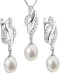 Evolution Group Set de argint de lux cu perle autentice Pavon 29021.1