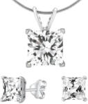 Silvego Set de bijuterii din argint cu cristale JJJSQ55 (cercei, pandantiv)