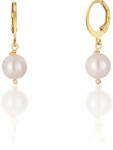 JwL Luxury Pearls Cercei frumoși placați cu aur cu perle albe adevarate JL0678