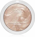 MUA Makeup Academy Shimmer kompakt púderes élénkítő arcra árnyalat Radiant Cashmere 8 g