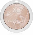  MUA Makeup Academy Shimmer kompakt púderes élénkítő arcra árnyalat Pink Shimmer 8 g