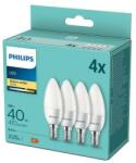 Philips KÉSZLET 4x LED Izzó Philips B35 E14/5W/230V 2700K 8719514313408 (P5242)