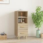vidaXL Servantă, stejar sonoma, 34, 5x34x90 cm, lemn compozit (812360) Comoda
