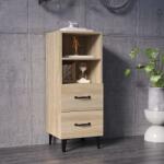 vidaXL Servantă, stejar sonoma, 34, 5x34x90 cm, lemn compozit (812369) Comoda