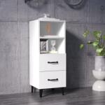 vidaXL Servantă, alb, 34, 5x34x90 cm, lemn compozit (812366) Comoda