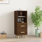 vidaXL Servantă, stejar maro, 34, 5x34x90 cm, lemn compozit (817416) Comoda