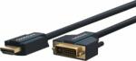 clicktronic 70340 DVI-D - HDMI 1.4 Kábel 1m - Fekete (70340)