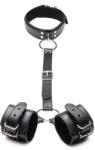 Strict Collar with Cuffs Restraint Set Black