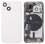  Apple iPhone 13 Mini 5.4" akkufedél (hátlap) kamera lencsével, középső keret alkatrészekkel fehér (USA verzió) OEM