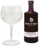 Whitley Neill Rhubarb & Ginger Gin 0.7L+1 Pahar, 43%