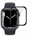 Apple Watch 7 45mm PMMA, Kijelzővédő fólia (ütésálló) (fekete kerettel)
