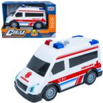  Ambulanta de jucarie pentru copii, cu sunete si lumini, 17 cm (NBN000998-55A)