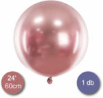 PartyDeco S. r. o Króm (tükör) lufi, rose gold színben, 60 cm